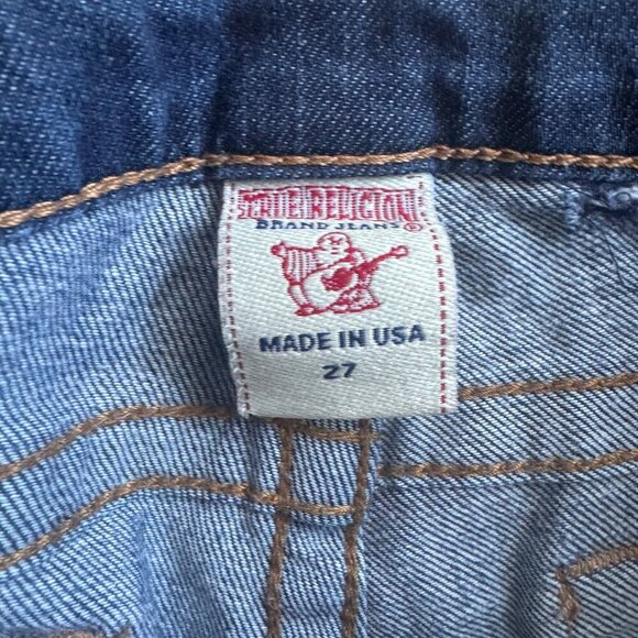 True Religion Gwen Skinny Blue Women's Zippered Ankle Jeans Size: 27 - Picture 2 of 10